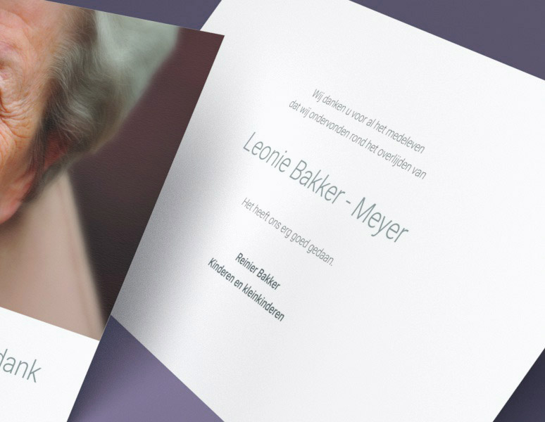 Memento Dankbetuiging